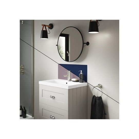 WETWALL ALLOY UPSTAND 4 x 250 x 600mm DEEP SEA BLUE/SMOKED ROSE SWA-DBSM-600X250X4