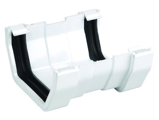 OSMASQUARELINE 4T809 PVCU GUTTER UNION 100mm 4T809W WHITE