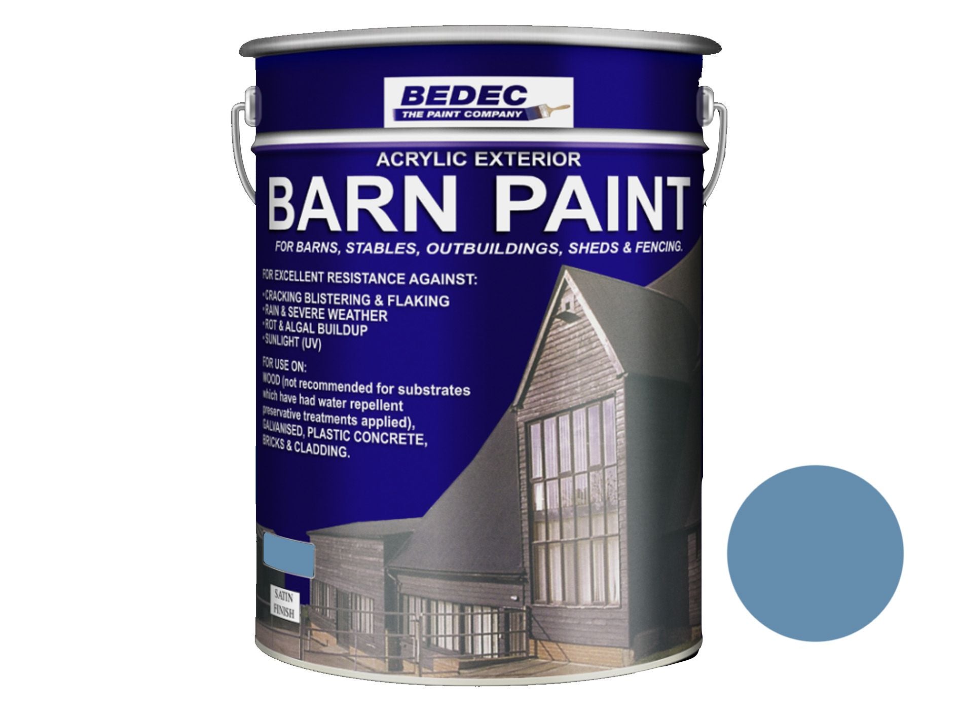 BEDEC SATIN BARN PAINT 20l EUCALYPTUS BEDE2AV2008/54