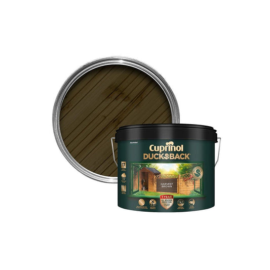 CUPRINOL DUCKSBACK PAINT 9l HARVEST BROWN 5092433