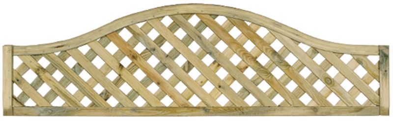 GRANGE ELITEMLT2 ELITE ST MELOIR BOW TOP LATTICE TRELLIS 0.6 x 1.8m GREEN