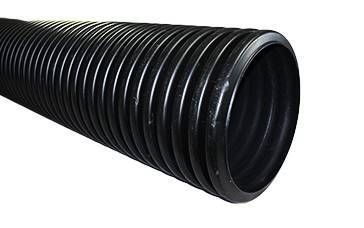 POLYPIPE RIDGIDUCT 225mm BLACK POWER 6m RB225X6PE