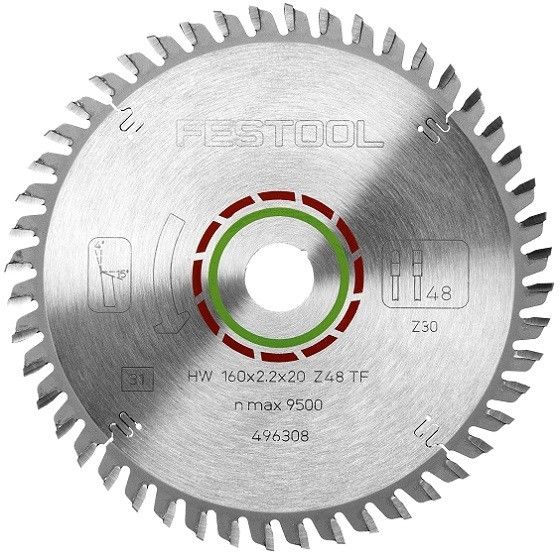 FESTOOL 496308 SPECIAL SAW BLADE 160X2,2X20 TF48