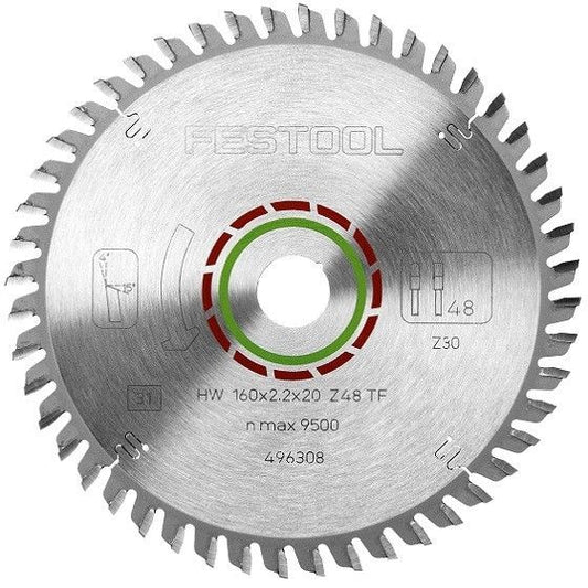 FESTOOL 496308 SPECIAL SAW BLADE 160X2,2X20 TF48