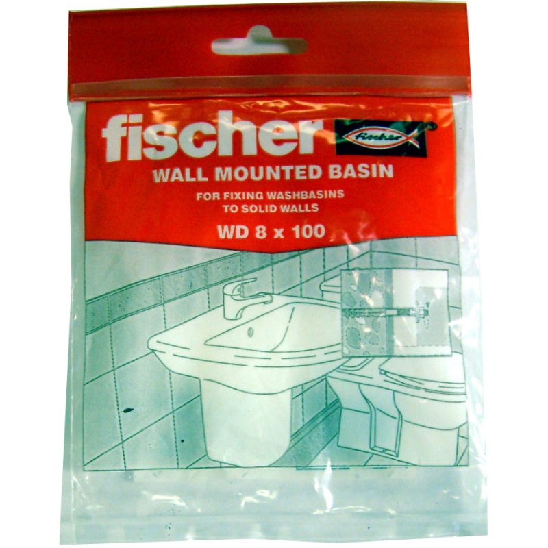 FISCHER B000529 42836 WALL MOUNTED SMALL BASIN FIXING KIT