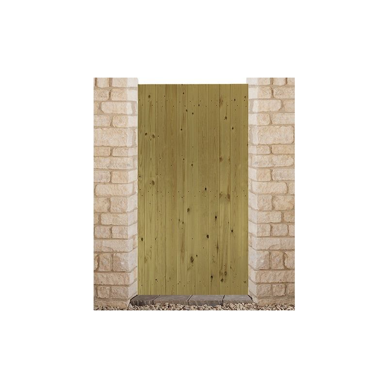 CHARLTON PRIO6F PRIORY FLAT TREATED SIDE GATE 900 x 1760mm GREEN