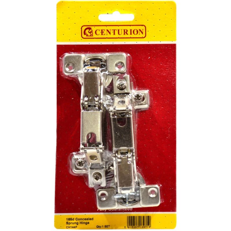 CENTURION CH144P NICKEL PLATED SPRUNG CONCEALED HINGE 35mm x 165deg