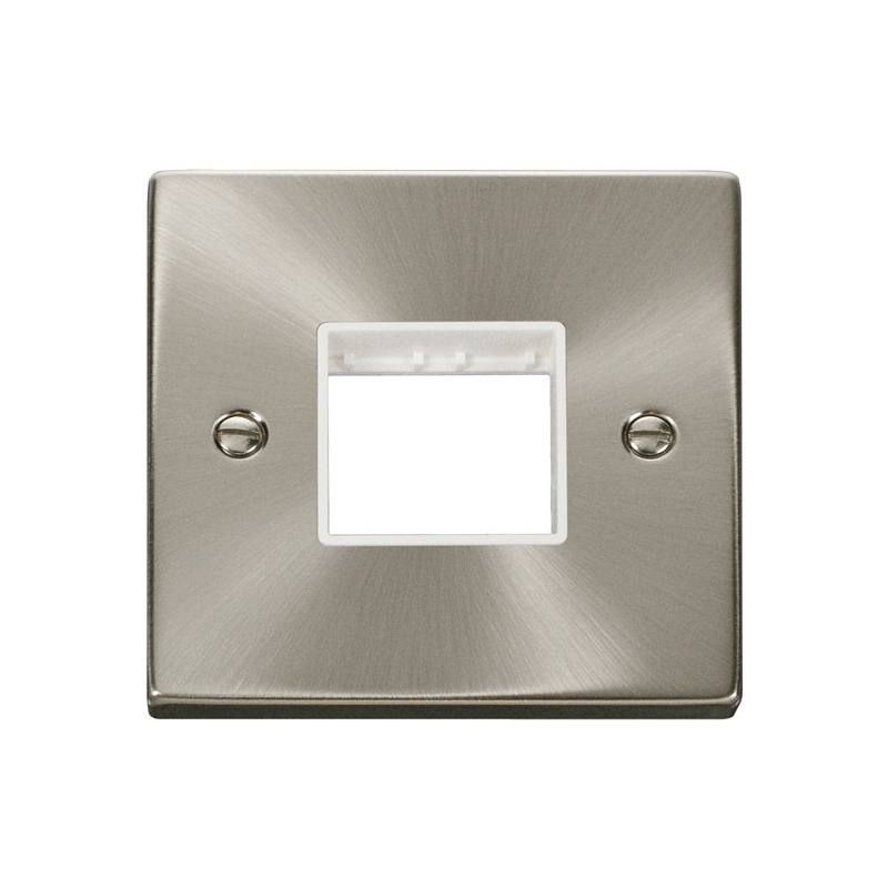 CLICK VPSC402WH 1 GANG PLATE TWIN APT MG