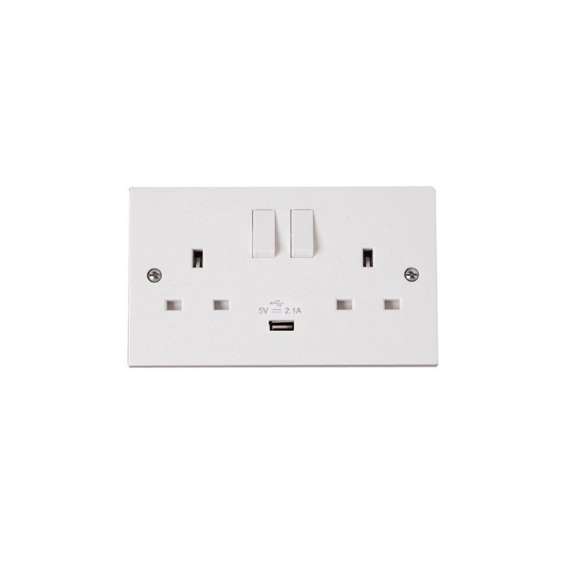 CLICK PRW770 2G 13A S/SOCKET + 1 USB PORT