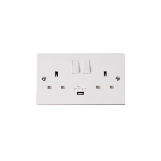 CLICK PRW770 2G 13A S/SOCKET + 1 USB PORT
