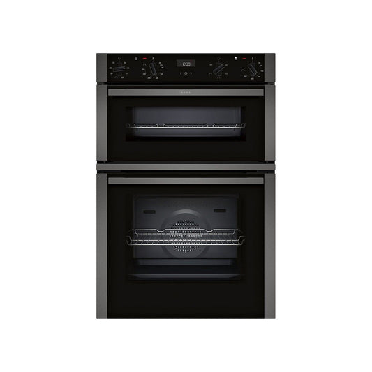 NEFF U1ACE2HG0B N50 DOUBLE OVEN BLACK WITH GRAPHITE-GREY TRIM