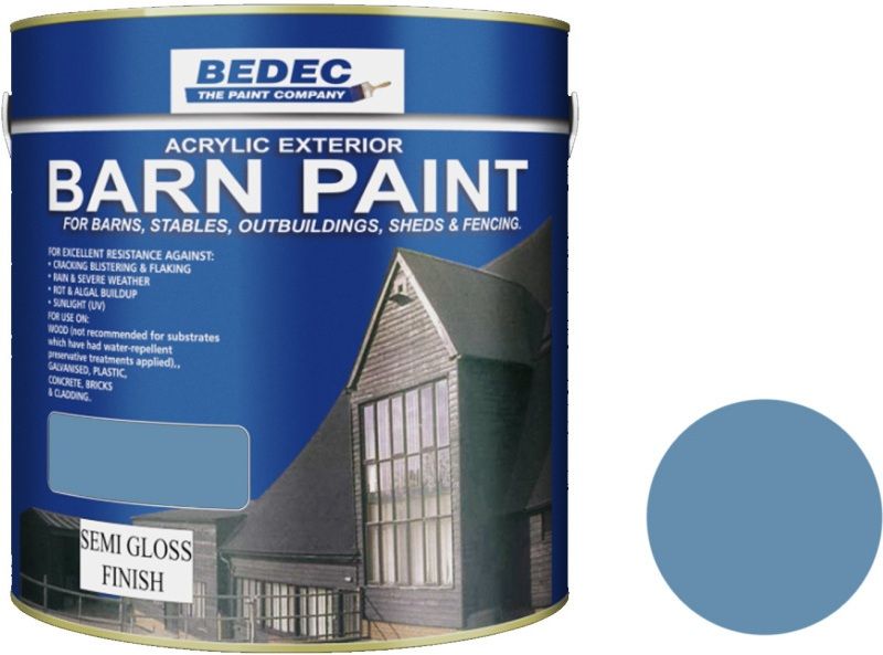 BEDEC SEMI GLOSS BARN PAINT 2.5l EUCALYPTUS BEDE2AK2008/40