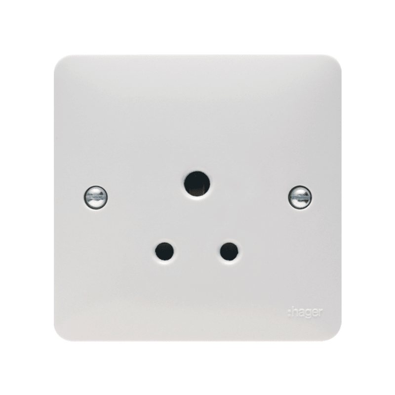 HAGER WMS51 1G UNSWITCHED SOCKET