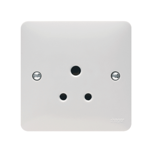 HAGER WMS51 1G UNSWITCHED SOCKET