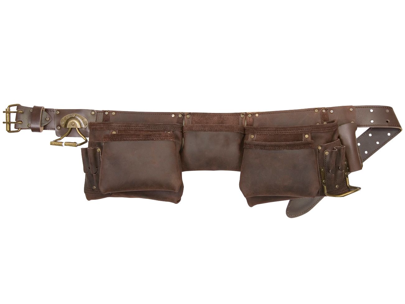 KUNYS KUN19427 12 POCKET OIL LEATHER CONSTRUCTION APRON