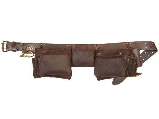 KUNYS KUN19427 12 POCKET OIL LEATHER CONSTRUCTION APRON