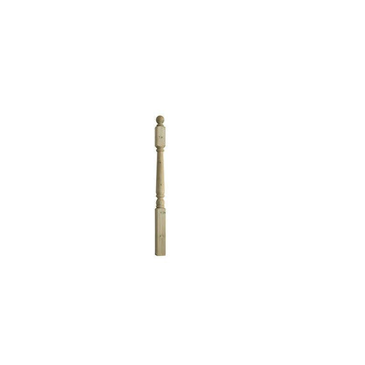UC3 TREATED TURNED NEWEL 1250mm DEP12CAP