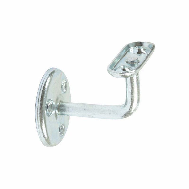 A PERRY BRIGHT ZINC PLATED HANDRAIL BRACKET STEEL 64mm 236-0063ZP