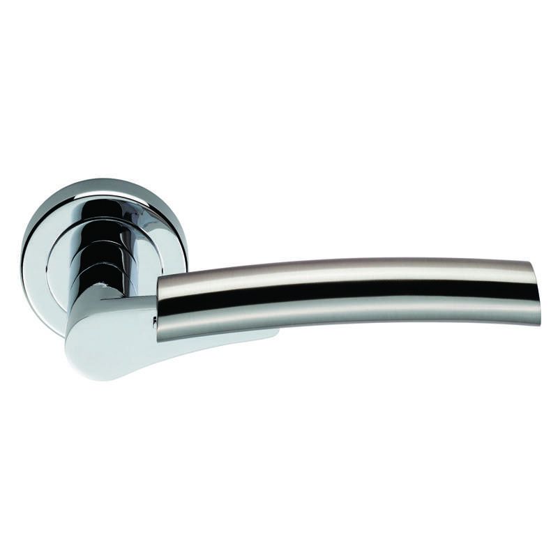 SATIN / CHROME SEROZETTA VALIANT LEVER LATCH HANDLES SZM014CPSN/BP