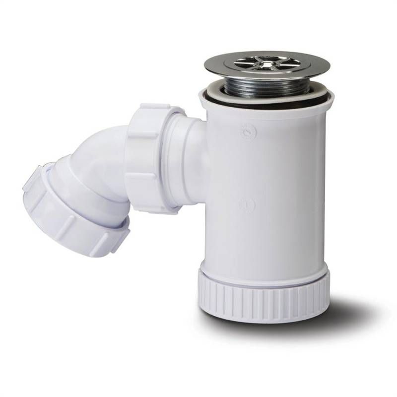 POLYPIPE SHOWER TRAP 40mm CHROME PLATED PST4