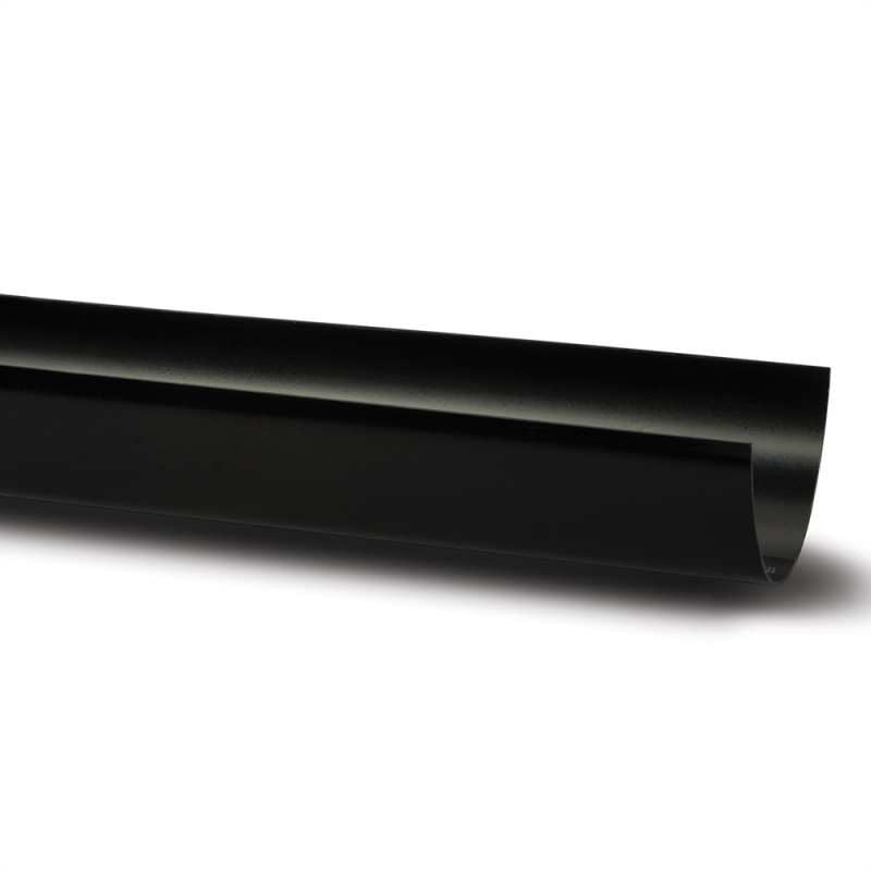 POLYPIPE POLYFLOW DEEP GUTTER 117mm  x 4m RD501B BLACK