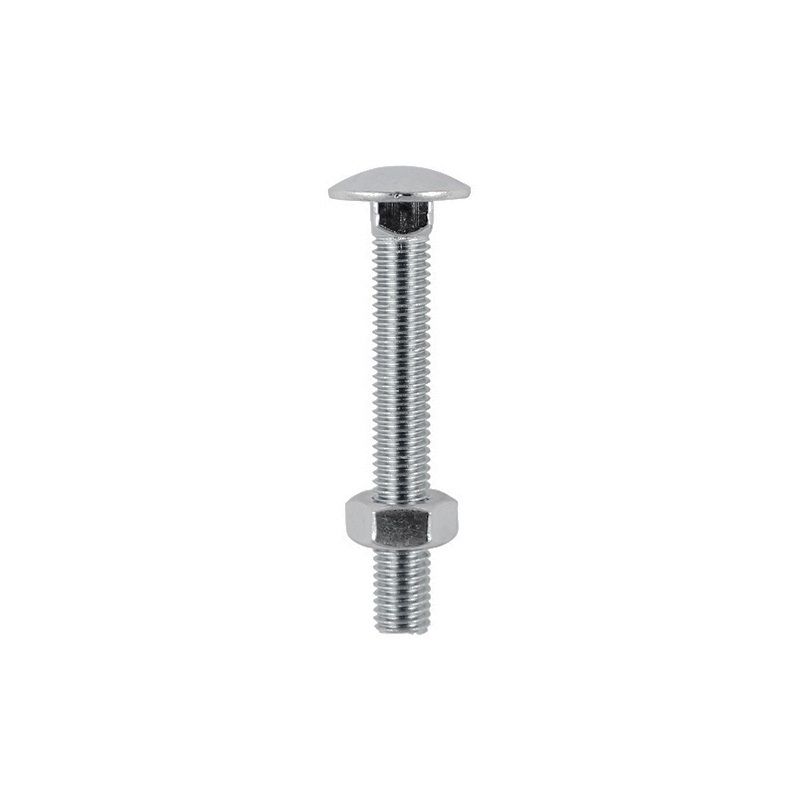 TIMCO STAINLESS STEEL COACH BOLTS & NUTS M8 x 100mm (PACK 4) 08100CBSSP