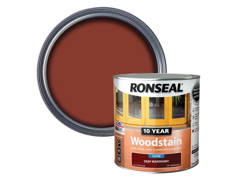 RONSEAL 10 YEAR WOODSTAIN 2.5l DEEP MAHOGANY 38686
