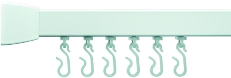 CROYDEX AE100022 PVC SHOWER CURTAIN 1800 x 1800mm WHITE