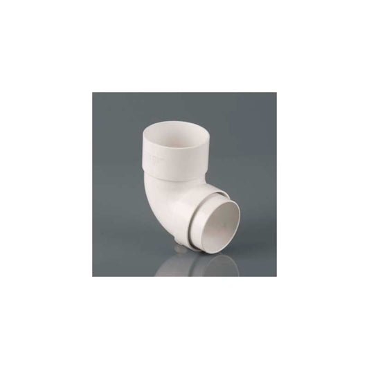 BRETT DOWNPIPE ROUND BEND 92.5deg ARCTIC WHITE BR208A
