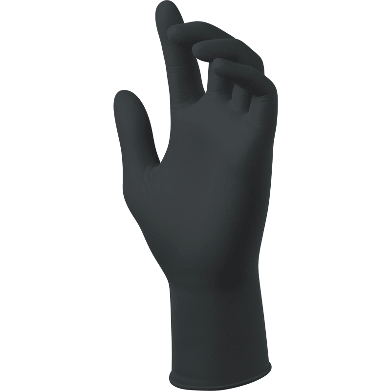 MEGAMAN NITRILE GLOVES BLACK LARGE N264884
