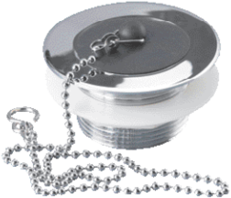 WIRQUIN UNSLOTTED BATH WASTE P/PLUG 1.1/2" CHROME WHK03CP