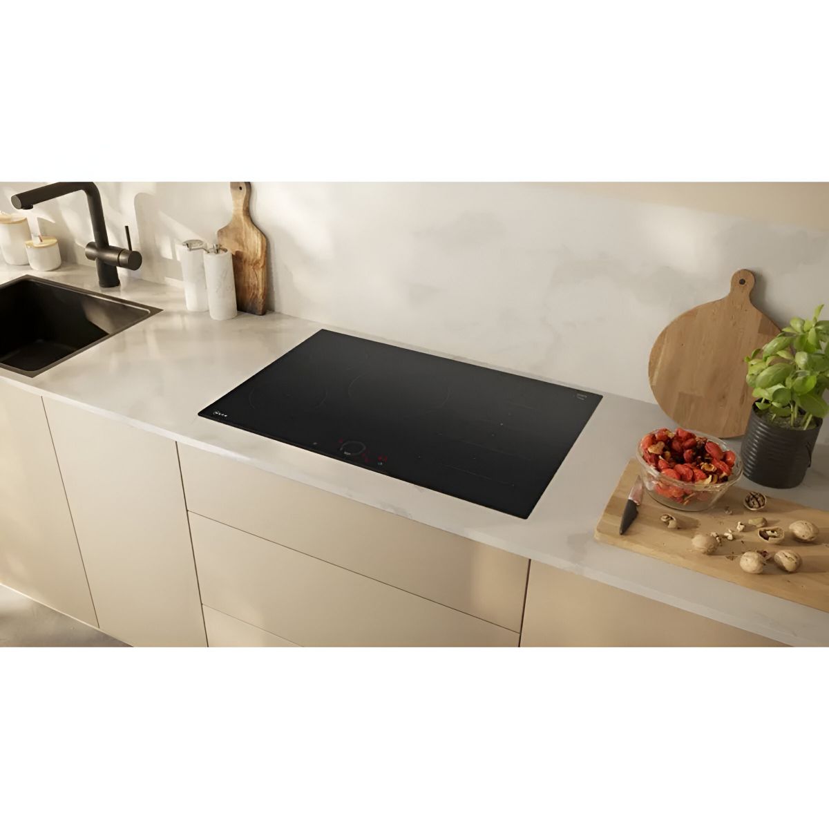 NEFF T68FHV4L0 N70 FLEX INDUCTION HOB BLACK GLASS
