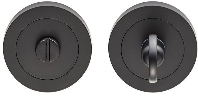 TURN & RELEASE CONCEALED FIX ROUND ROSE SPINDLE MATT BLACK GK4004MB