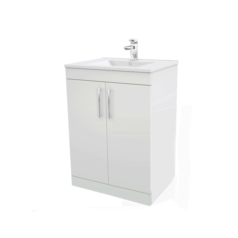 AQUA P00170 BASE UNIT & BASIN 600 x 450mm GLOSS WHITE