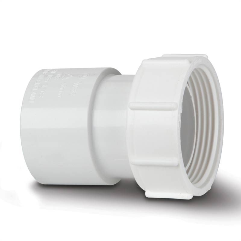 POLYPIPE ABS THREADED COUP FEMALE 40mm WS32 WS32W WHITE