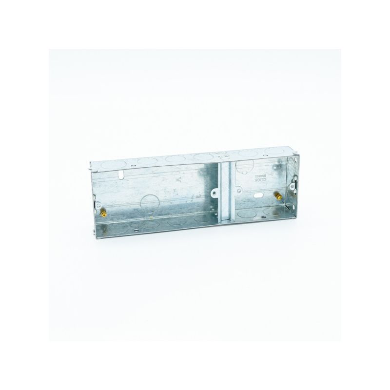CLICK WA102 1+2G DUAL 35mm METAL BACK BOX