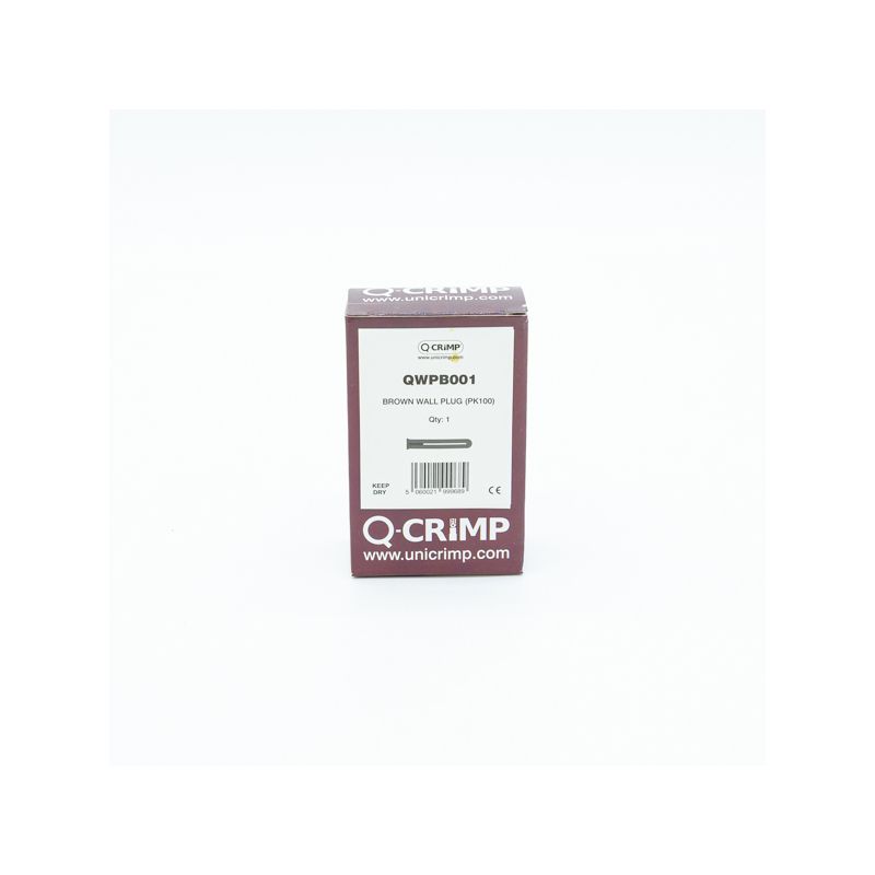 UNICRIMP WALL PLUG BROWN QWPB001