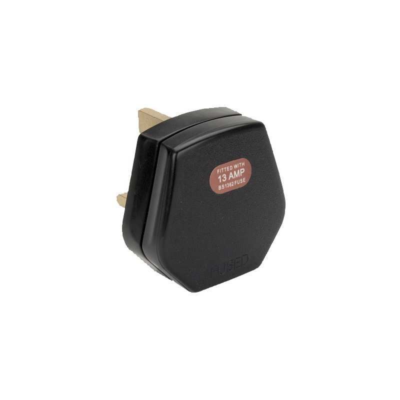 NIGLON RPT13B PLUG HEAVY DUTY 13A BLK