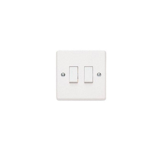 CONTACTUM 2-GANG 2 WAY SWITCH 10ax X2722