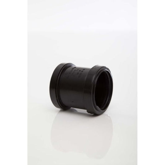 POLYPIPE PUSHFIT STRAIGHT COUPLING 50mm WP58 WP58G GREY