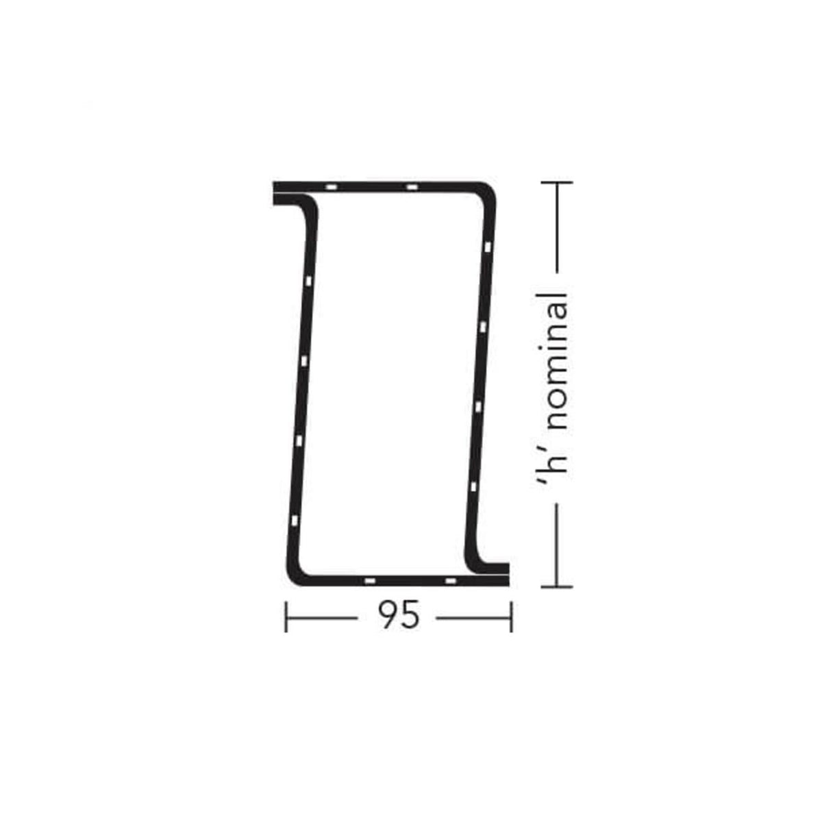 KEYSTONE STEEL BOX LINTEL BOX/K-100 3C 600 x 75mm HIGH KBX1063C