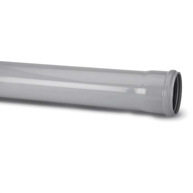 POLYPIPE SOIL PIPE S/S 110mm x 3m SP430 SP430G GREY