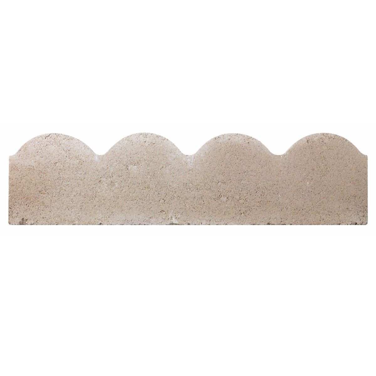 BRADSTONE SCALLOPED EDGING 150 x 50 x 600mm GREY 20329