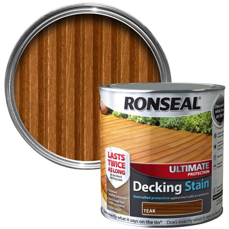 RONSEAL ULTIMATE DECKING STAIN 2.5l TEAK 39119