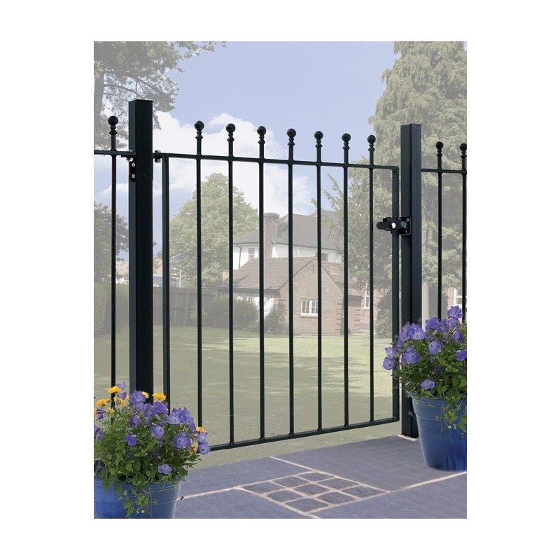 BIC MANOR BALL TOP METAL GARDEN GATE 1067mm GAP x 915mm HIGH MAZP05/5