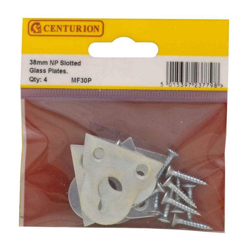 CENTURION MF30P NICKEL PLATED SLOTTED GLASS PLATE 38mm