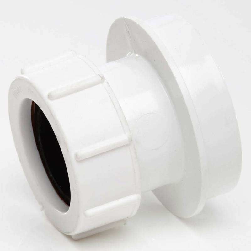 POLYPIPE SOIL STRAIGHT BOSS ADAPTOR 32mm SN63 SN63W WHITE