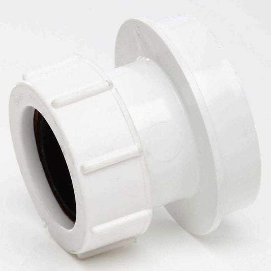 POLYPIPE SOIL STRAIGHT BOSS ADAPTOR 32mm SN63 SN63W WHITE