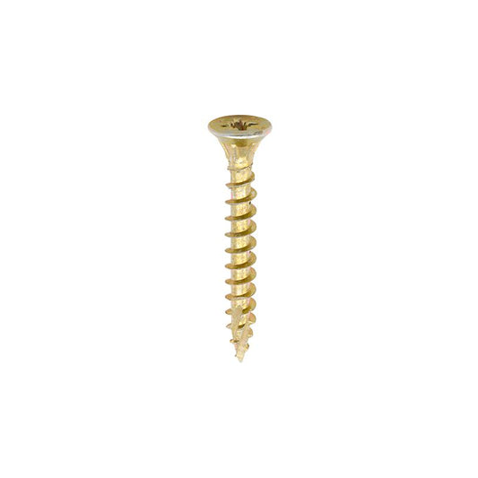 TIMCO STRONG-FIX MULTI-PURPOSE PZ2 CSK SCREWS YELLOW 3.5 x 25mm (TUB 2000) 35025C2TUB