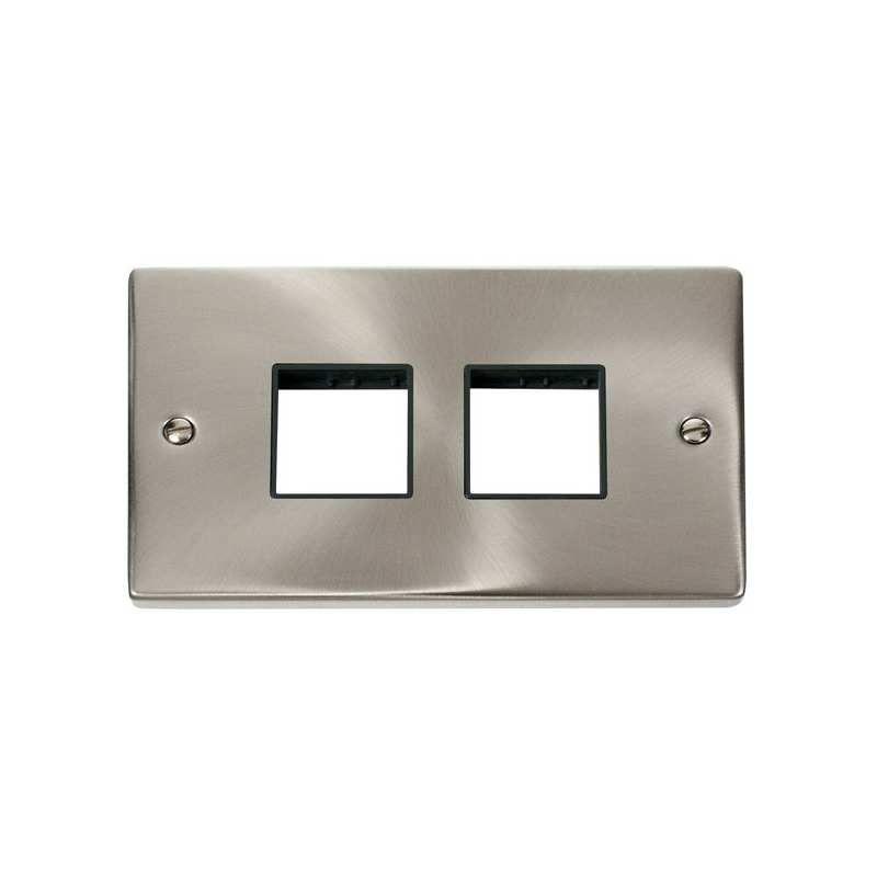 CLICK VPSC404BK 2&2 MOD SAT CHROME APPATURE